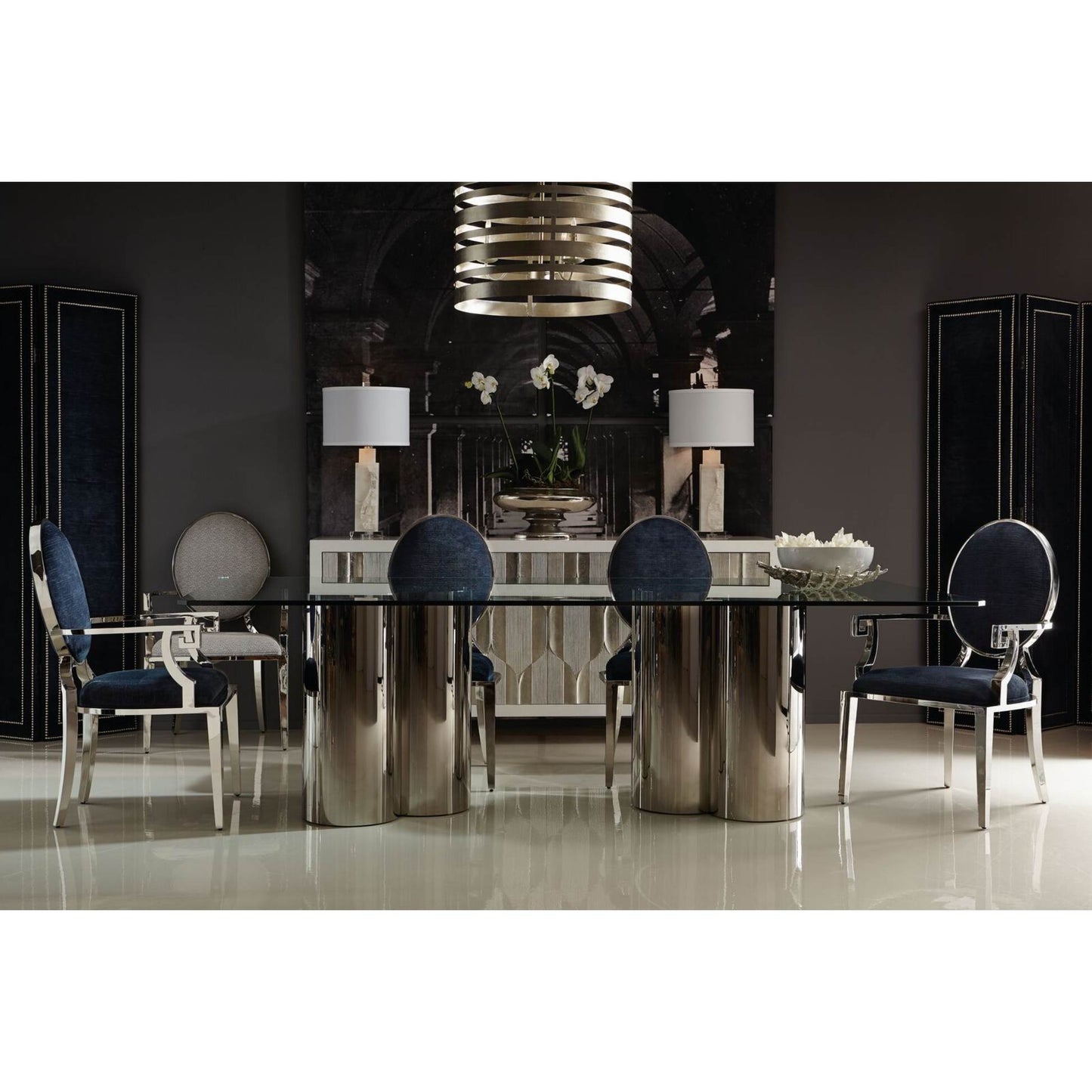 Abbott Rectangular Dining Table - Gold