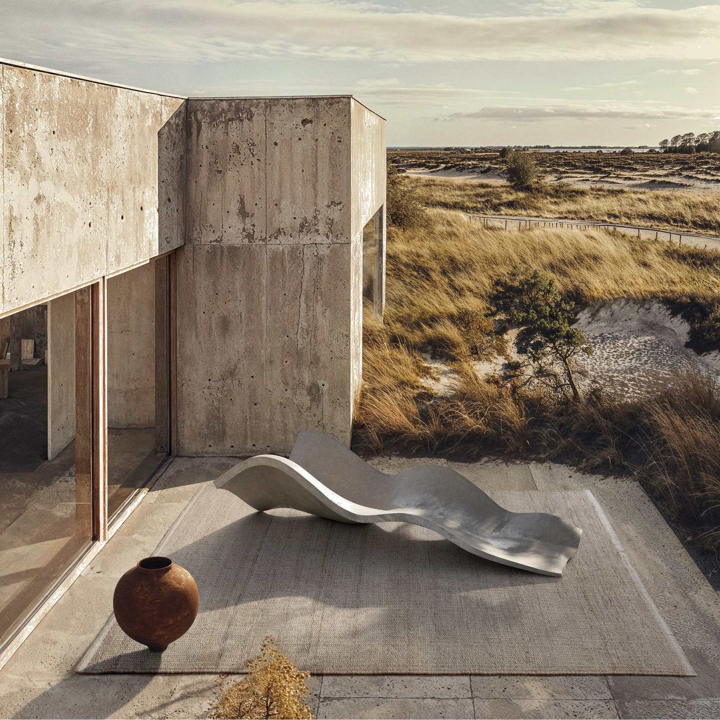 Adonic Mist Rectangular Rug - Earth