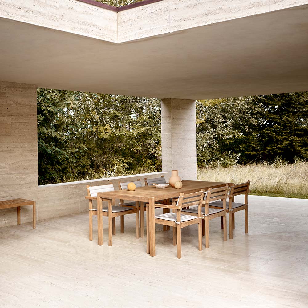AH502 Outdoor Dining Chair With Armrest