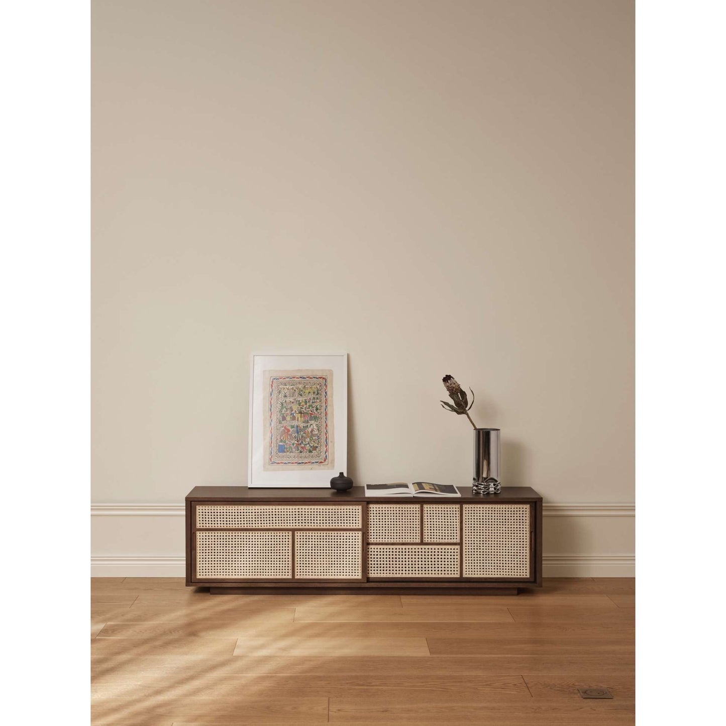 Air Sideboard Low - Dark Oak