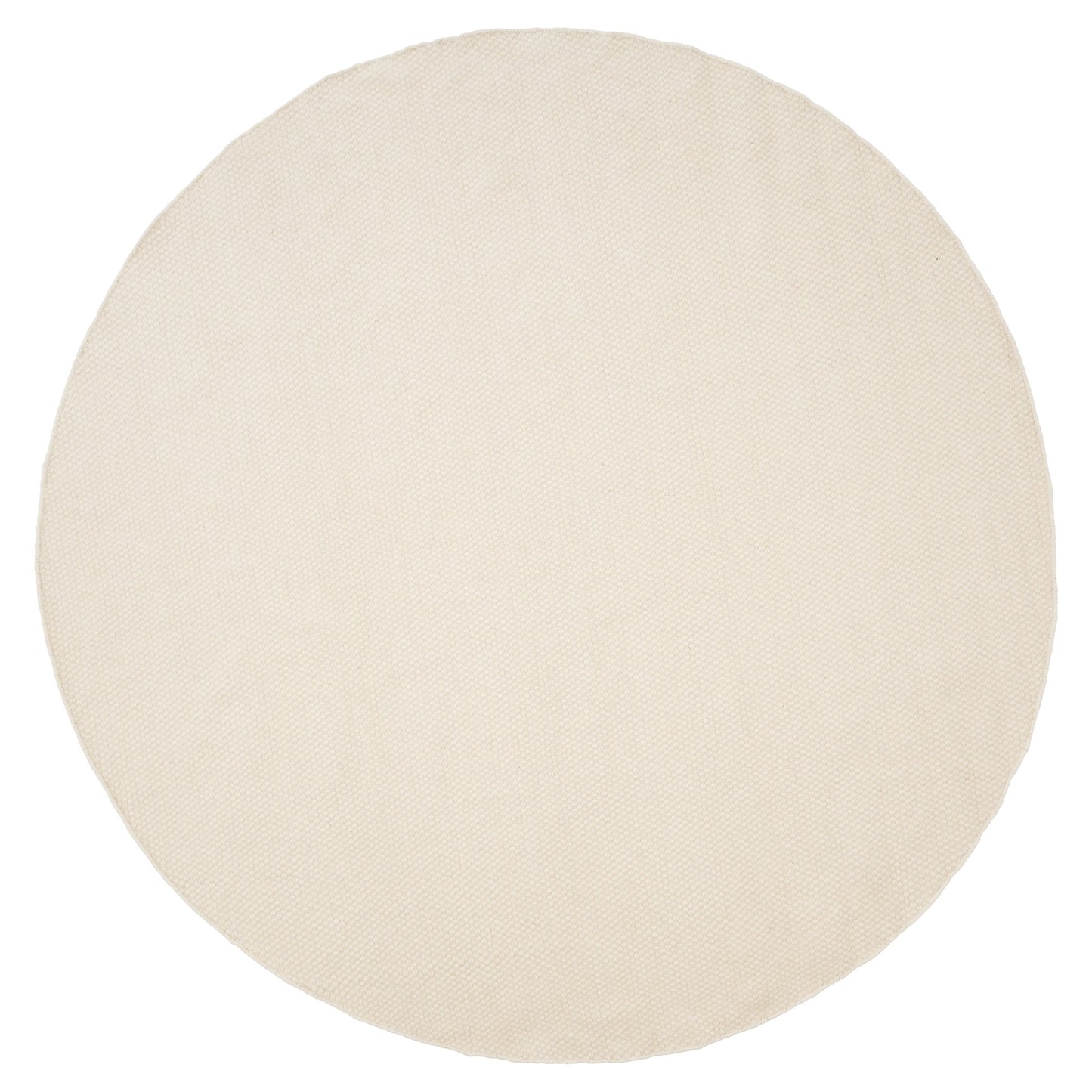 Asko Round Rug - White