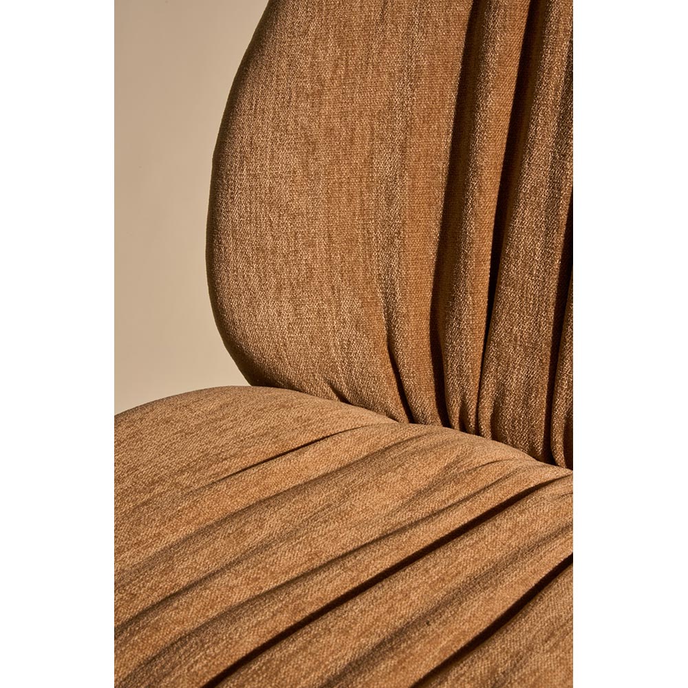 Beetle Soft Fully Upholstered Dining Chair - Wood Base