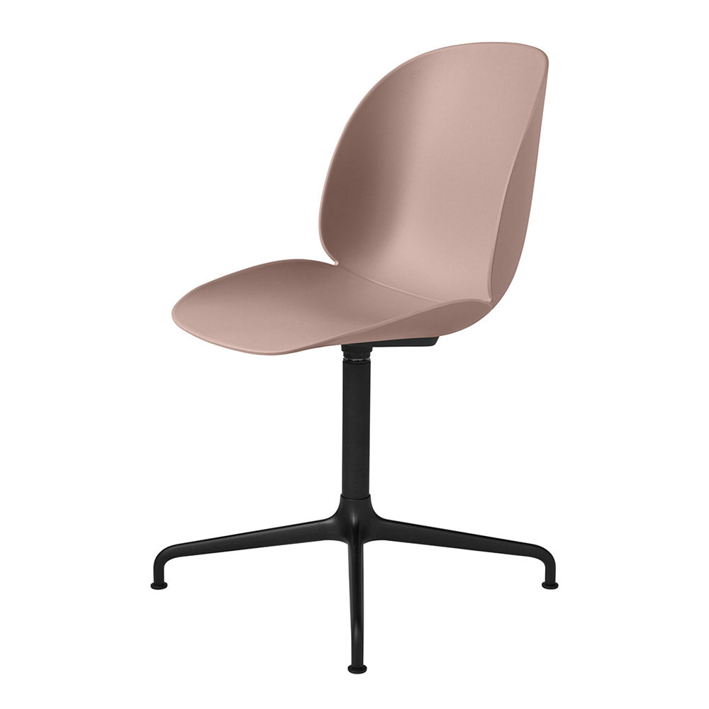 Beetle Unupholstered Meeting Chair - Sweet Pink, 4-Star Base