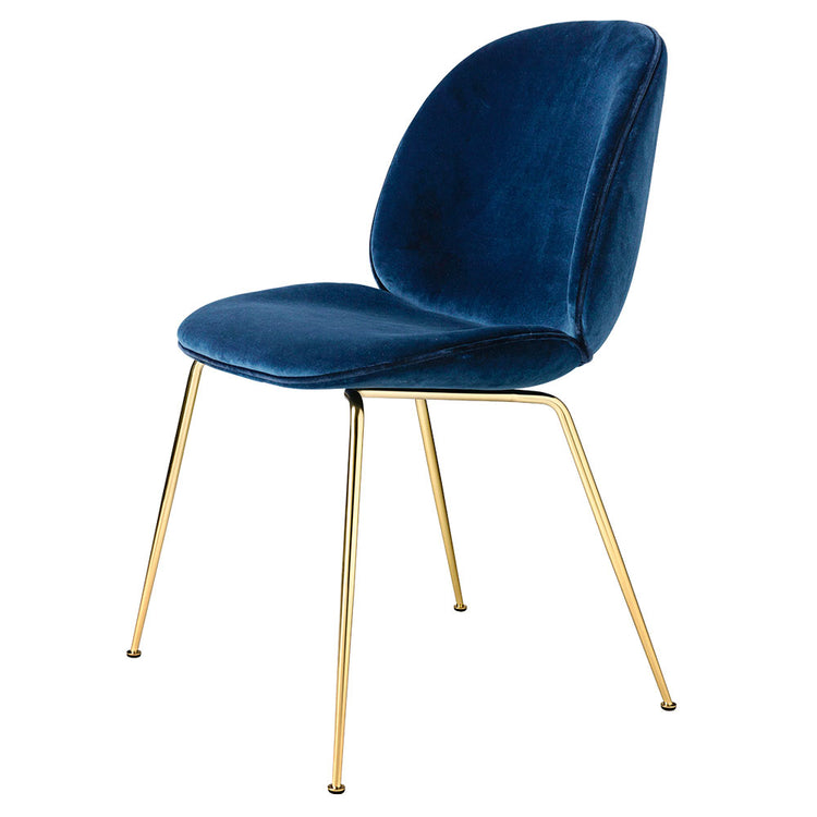 Beetle Fully Upholstered Dining Chair - Conic Base
