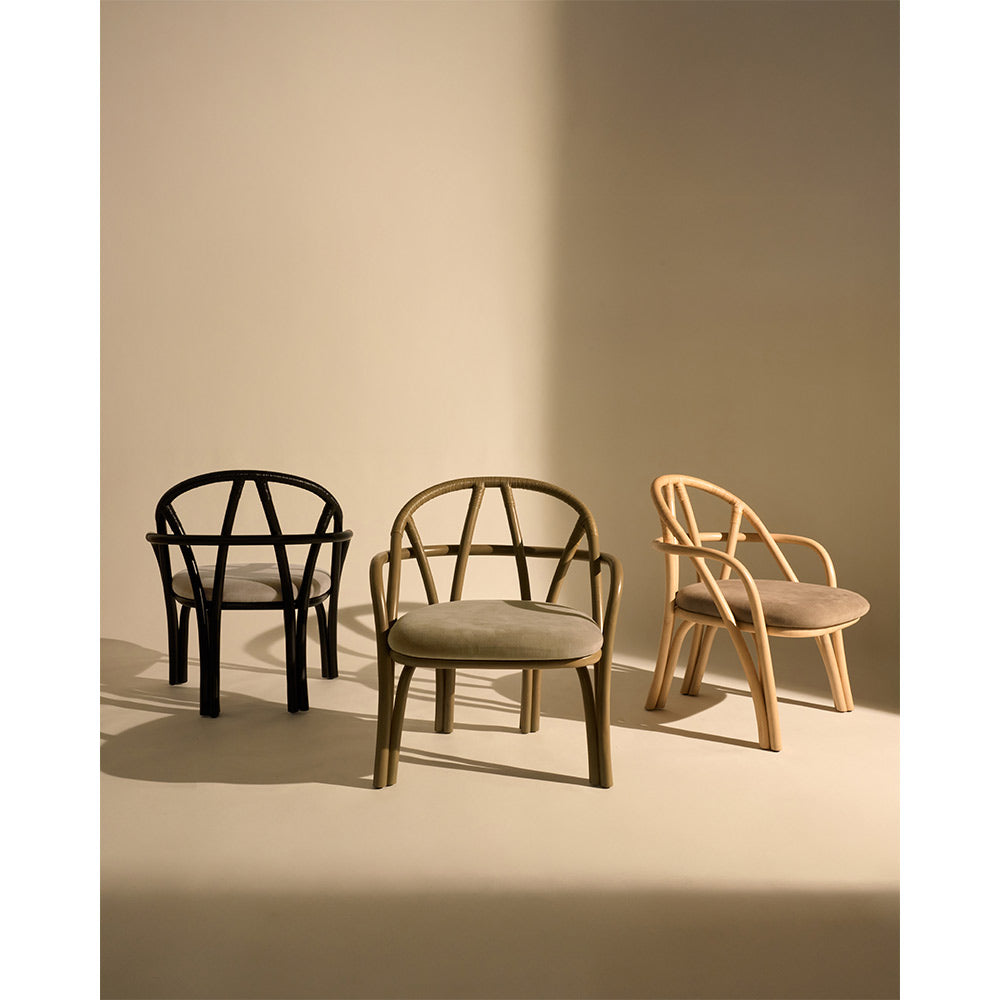 Bistra Lounge Chair - Natural Lacquered Rattan