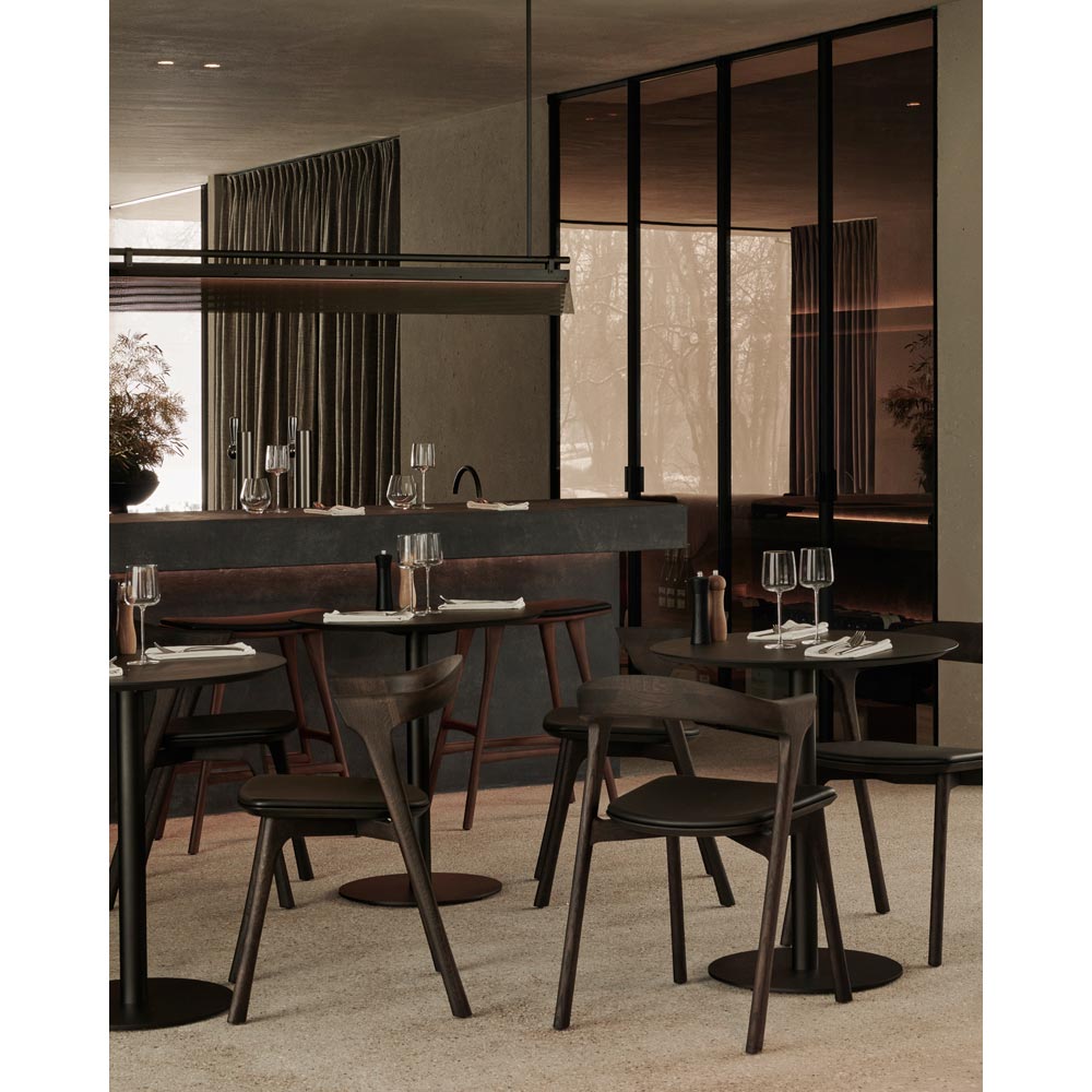 Blend Dining Table - Brown Oak, Dark Bronze