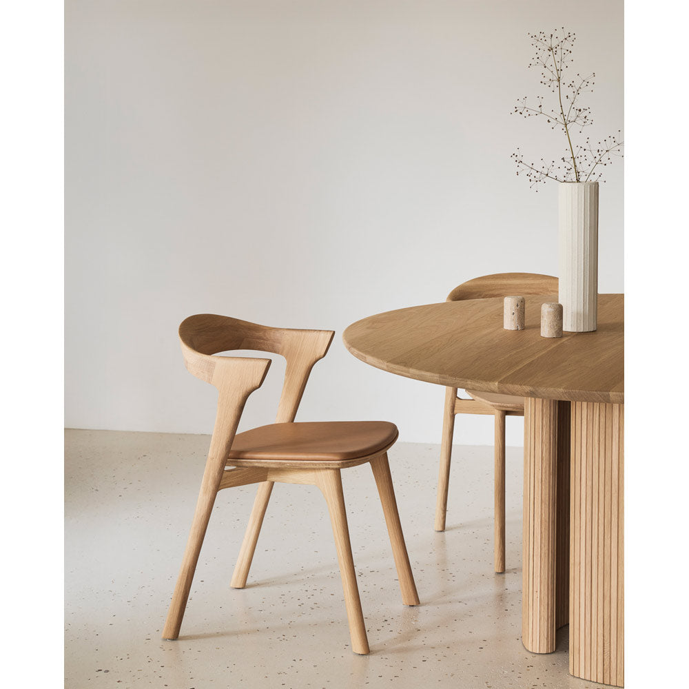 Bok Dining Chair - Sienna Leather, Oak