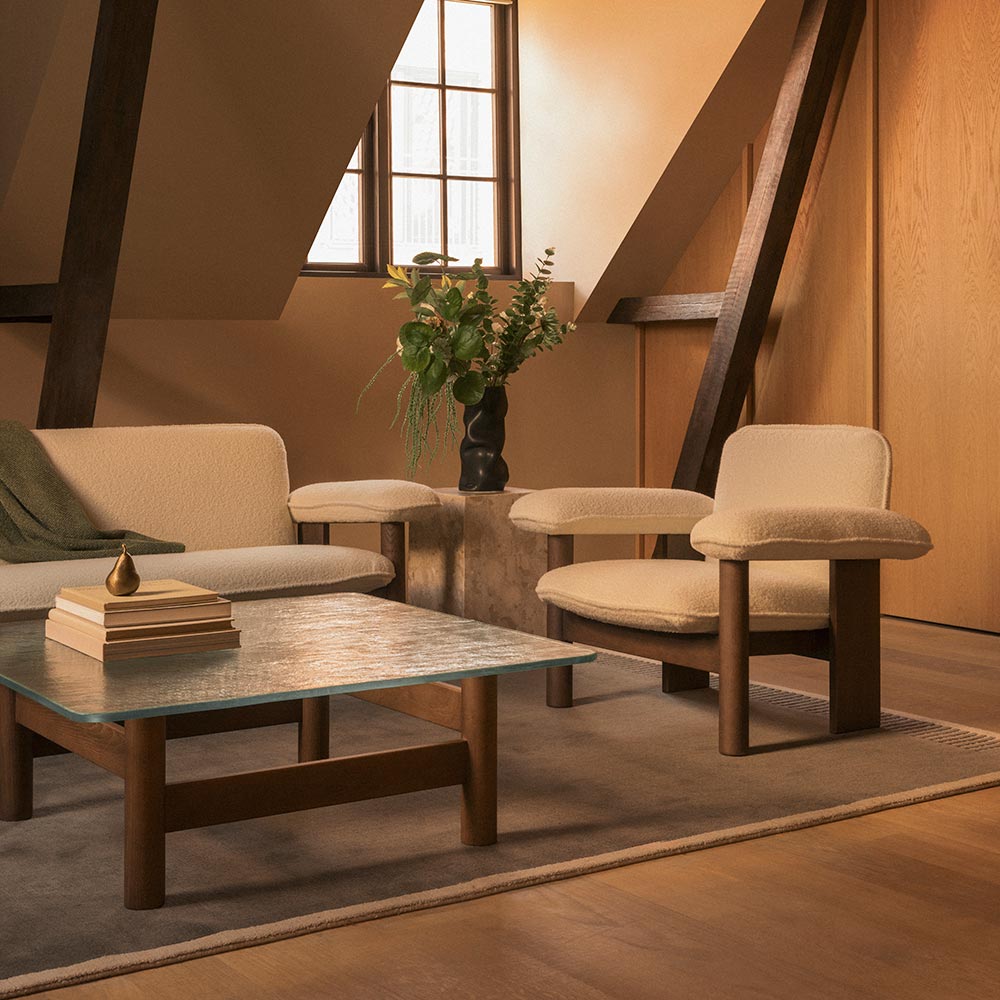 Brasilia Lounge Table - Walnut