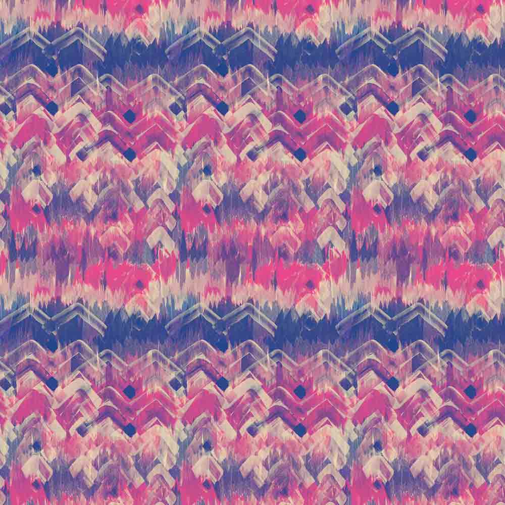 Brushed Herringbone Wallpaper - Pink