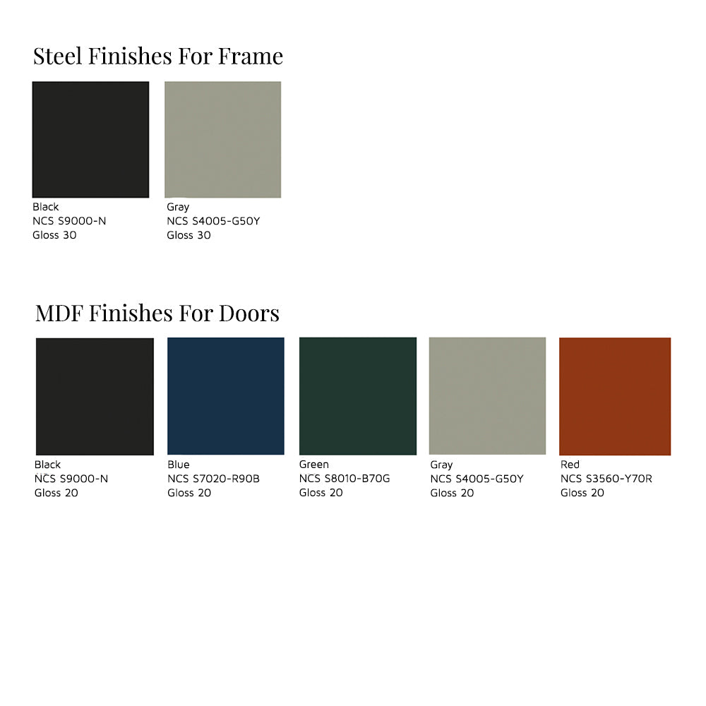 BM0253-1 Modular Shelving System - Wood, Color Doors