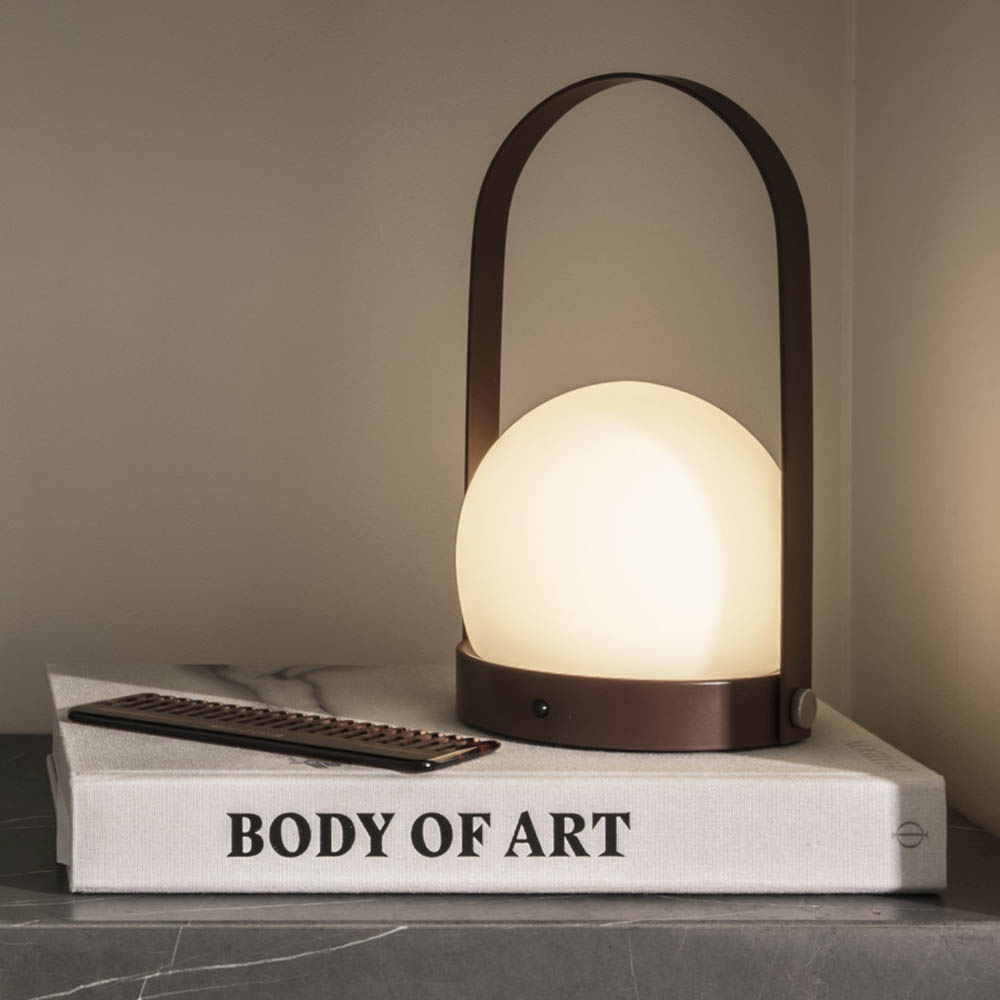Carrie LED Lamp - Burned Red