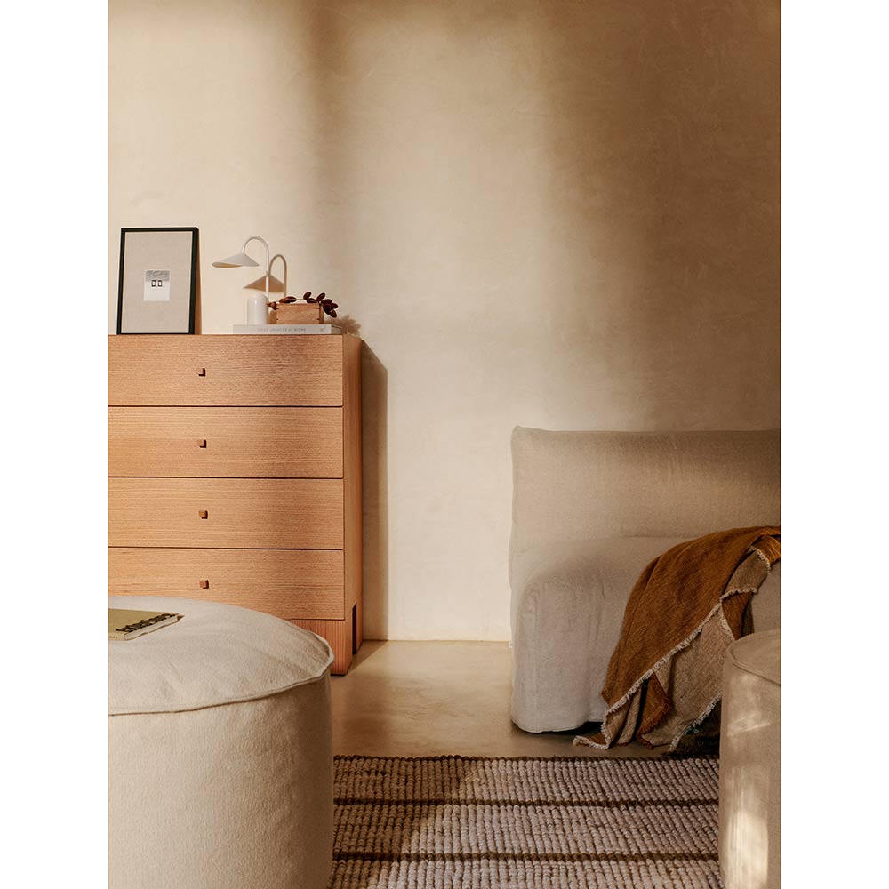 Catena Loose Cover Rectangular Pouf
