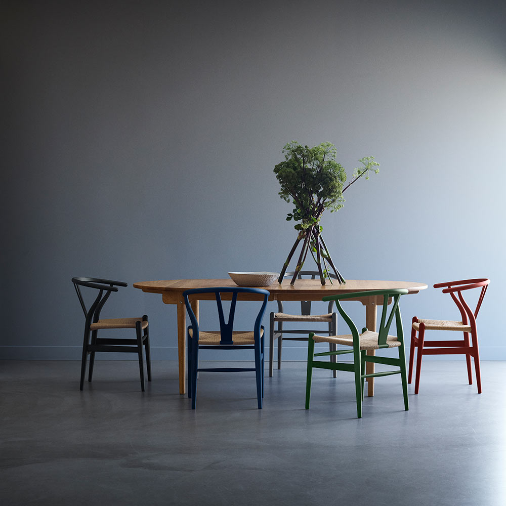 CH24 Wishbone Dining Chair - Blue