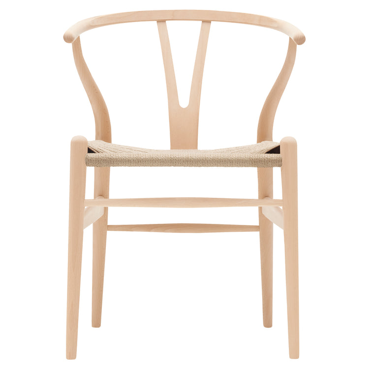 CH24 Wishbone Dining Chair - Natural Paper Cord, Beech Soap