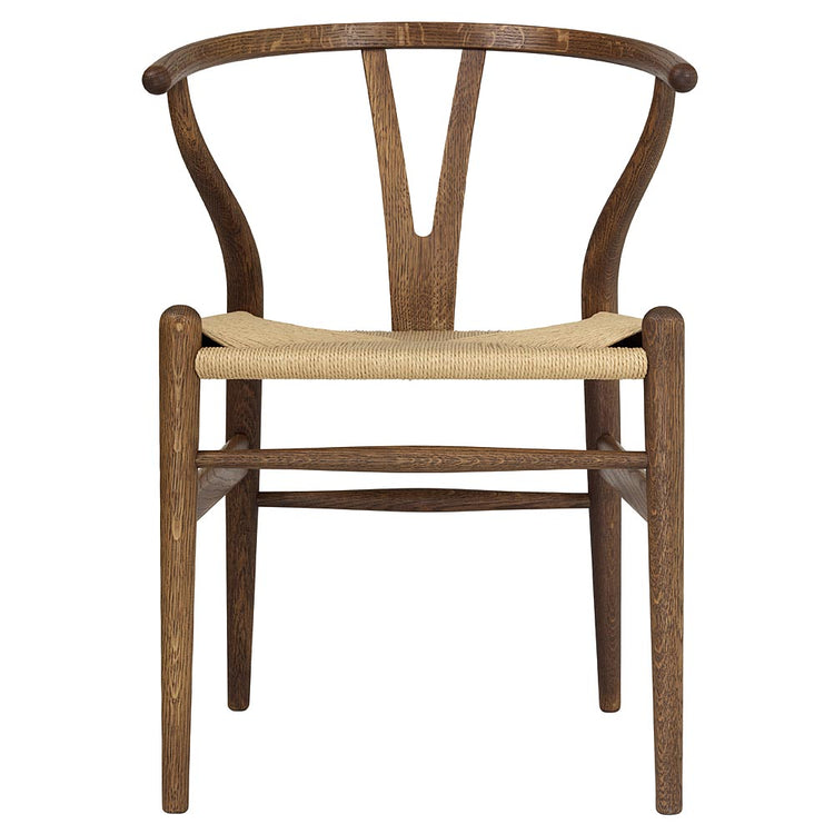CH24 Wishbone Dining Chair - Natural Paper Cord, Oak Smoked Oil