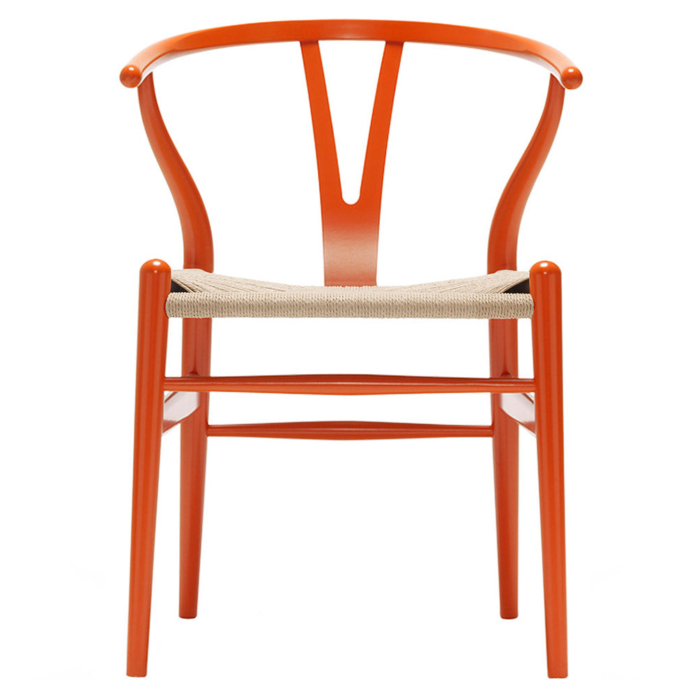 CH24 Wishbone Dining Chair - Orange Red – Rouse Home