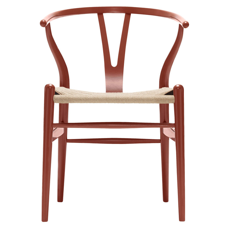 CH24 Wishbone Dining Chair - Red Brown