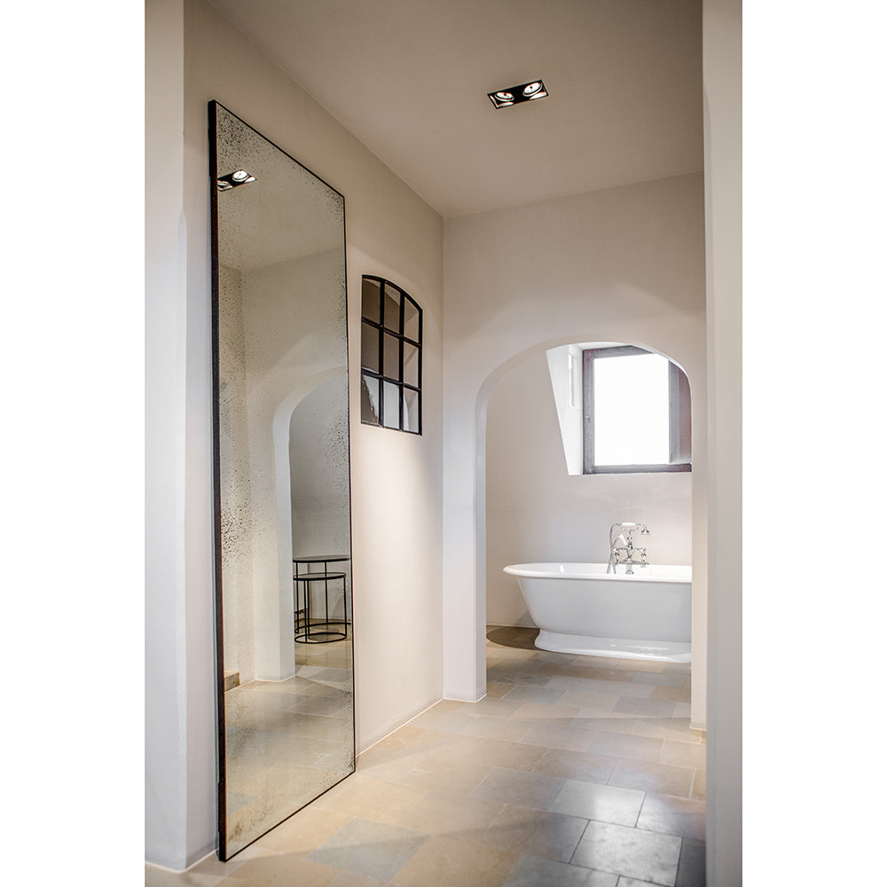 Clear Floor Mirror Medium Aged