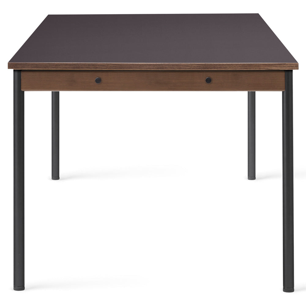 Co 94.5" Table - Black Base, Terra Laminate