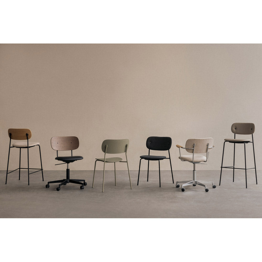 Co Seat Upholstered Bar Counter Chair - Black Oak