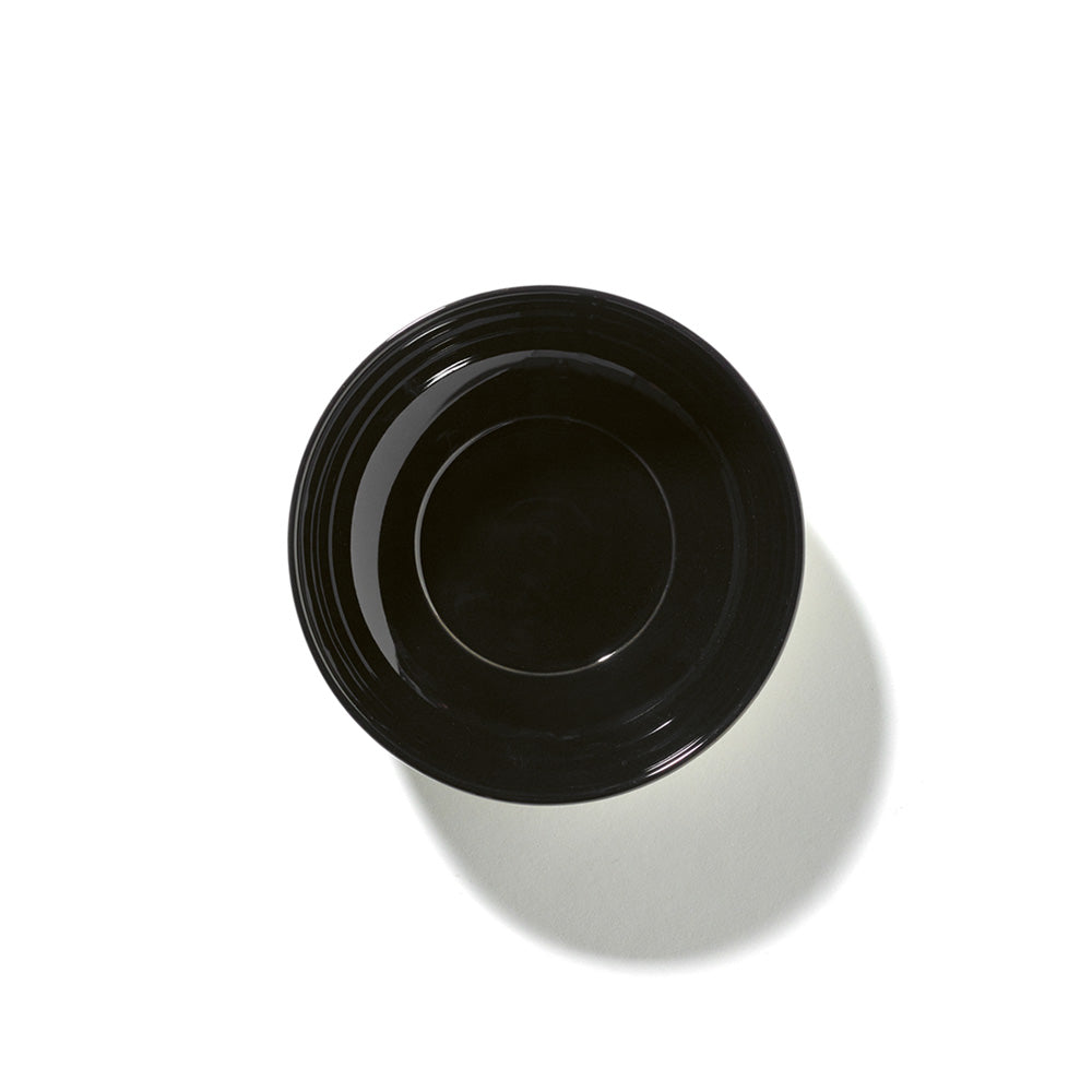 De Set of 4 High Plates Variation B - Off White & Black, 5.08"W