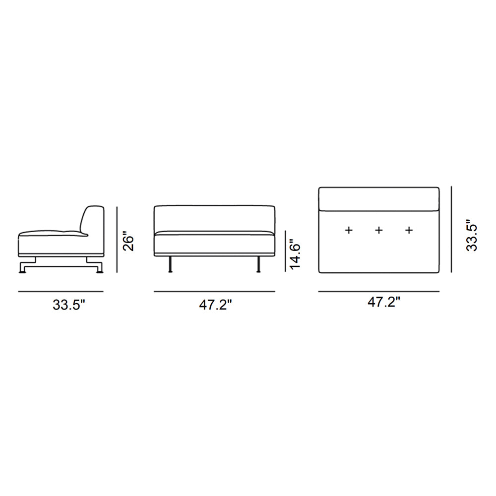 Delphi Elements - Seat Module 47.2"W