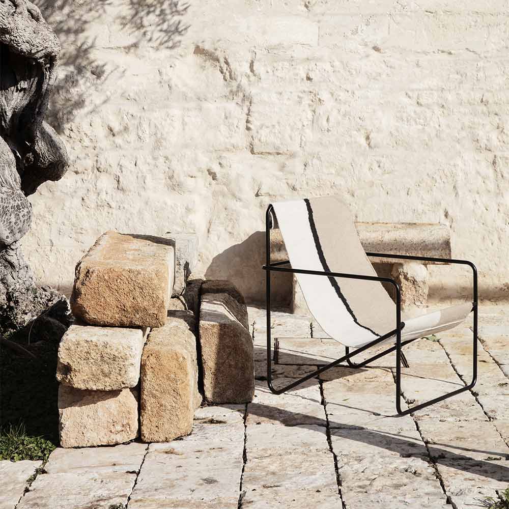 Desert Lounge Chair - Black, Soil