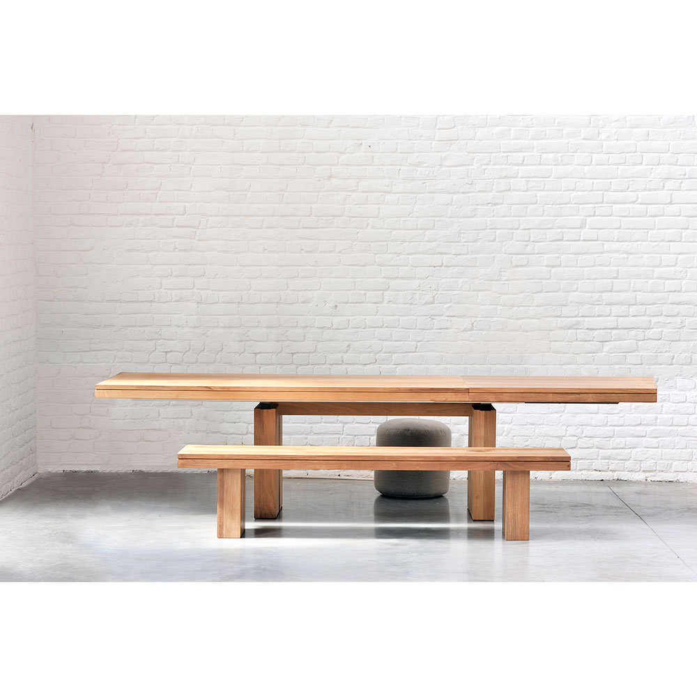 Double Extendable Dining Table - Teak