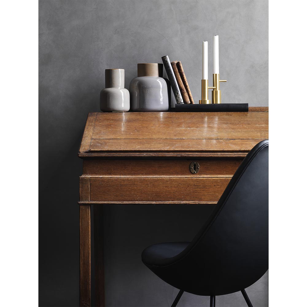 Drop Fully Upholstered Chair - Essential Leather With Front Stitching And Piping
