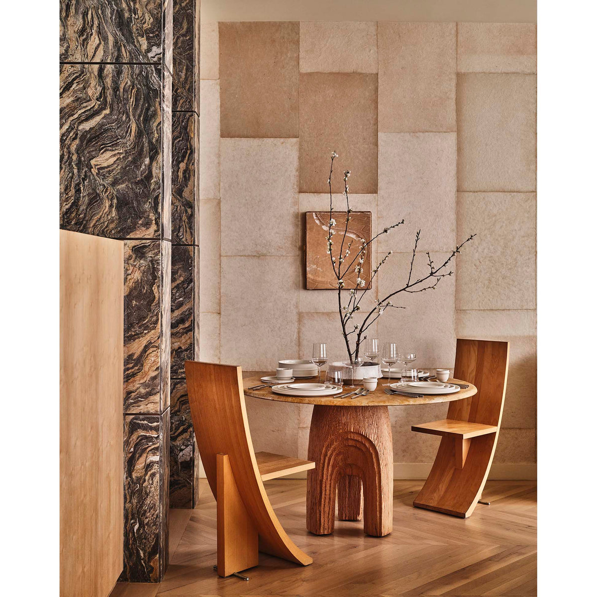 Dune Serving Plate Set of 4 - Alabaster