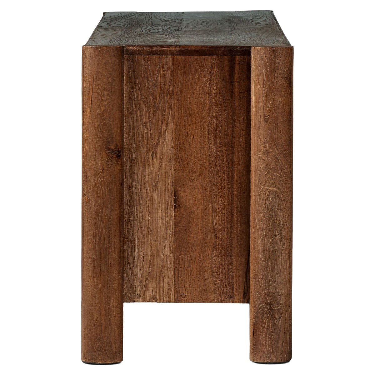 Ezri Media Console - Cocoa Oak