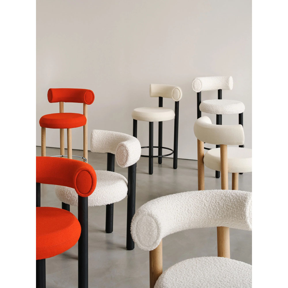 Fat Dining Chair - Natural Wood Base