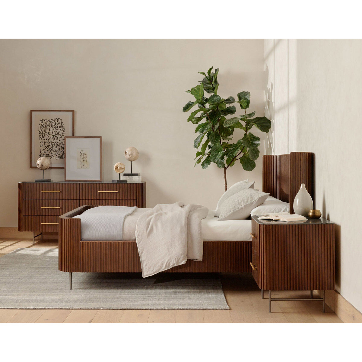 Fletcher Bed - Terra Brown Oak