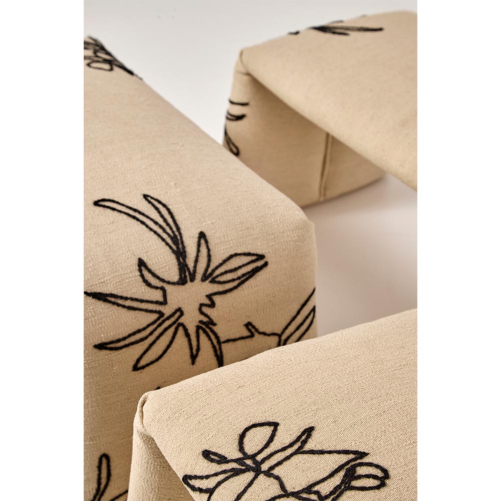 Folded Bench - Medium, Flower