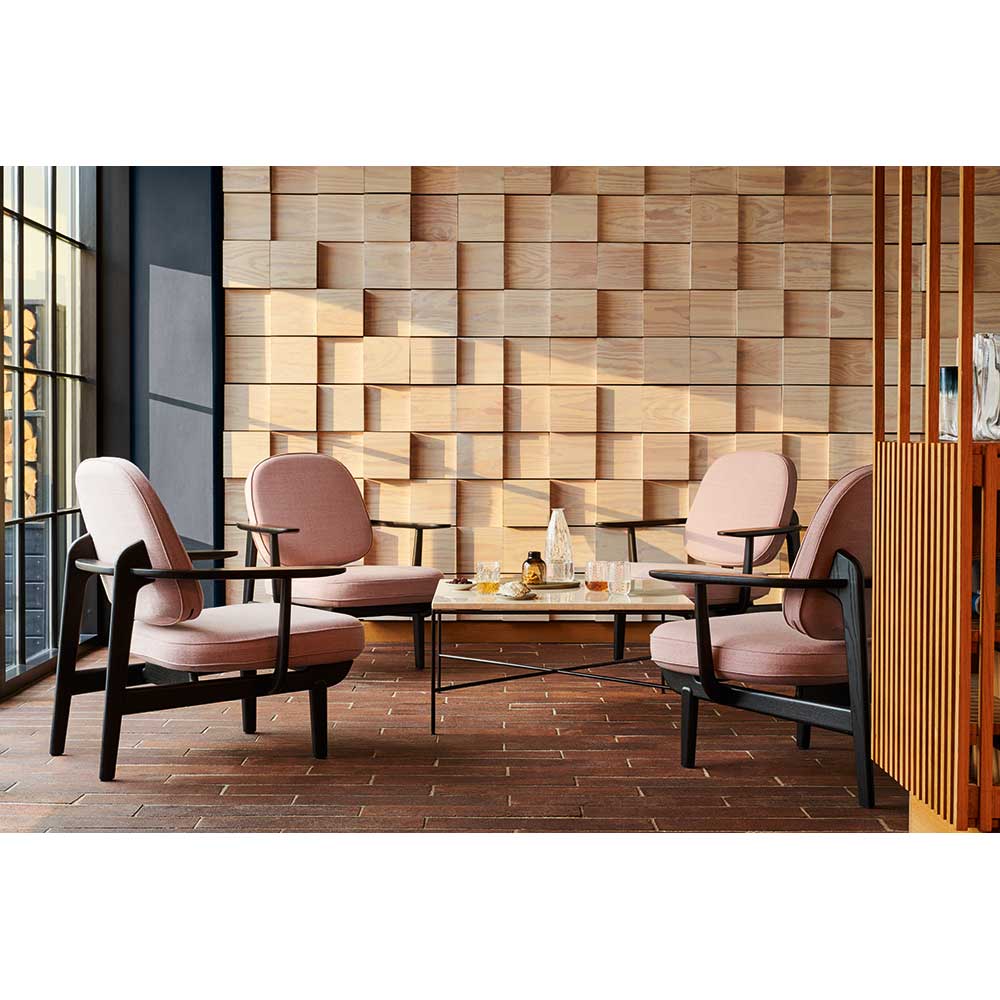 Fred Lounge Chair - Black Colored Ash