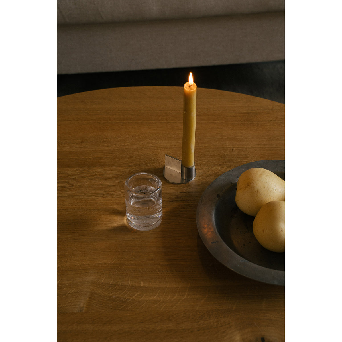 Fundament Candle Holder - Stainless Steel, Form 1