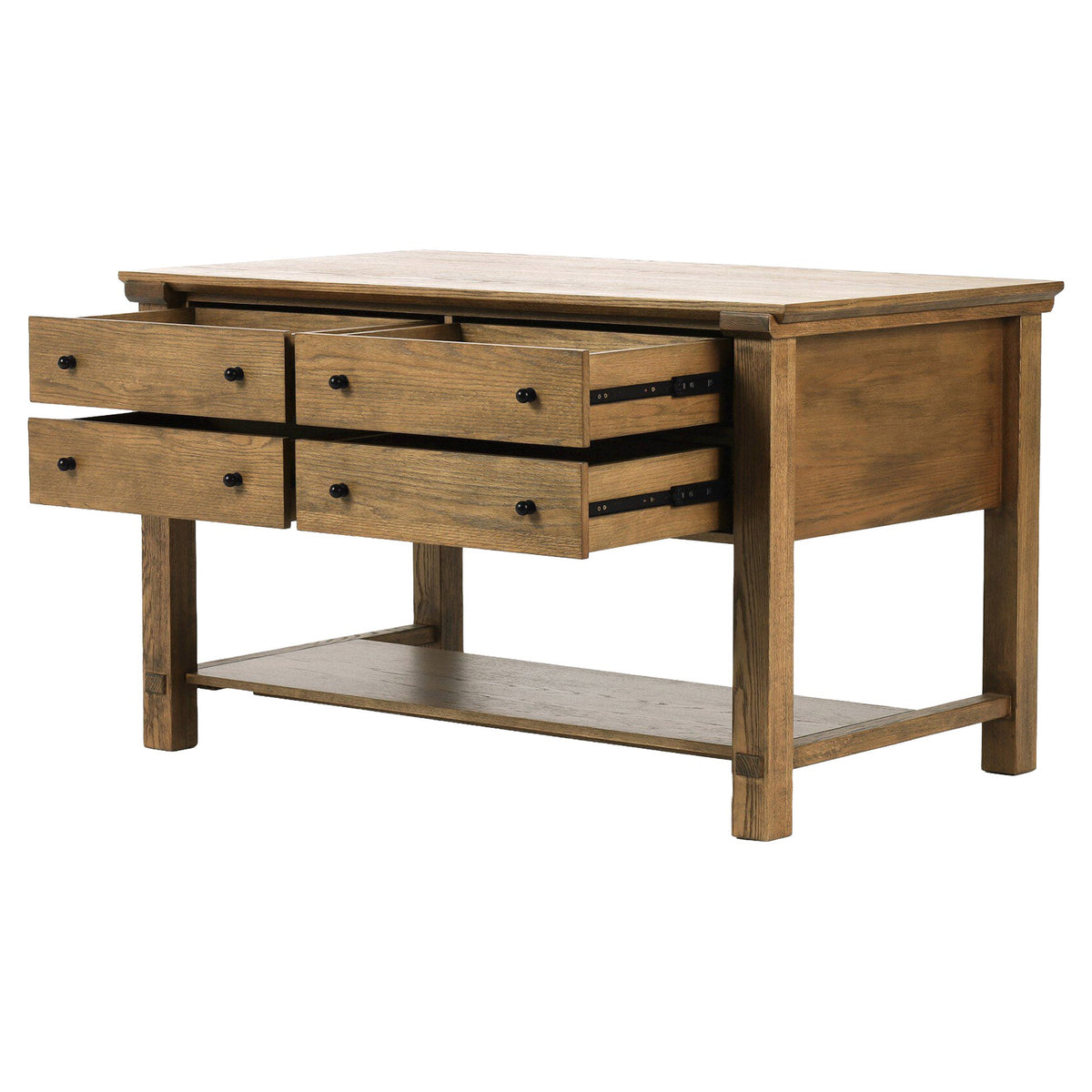 Gardendale Small Kitchen Island - Tan Oak Veneer