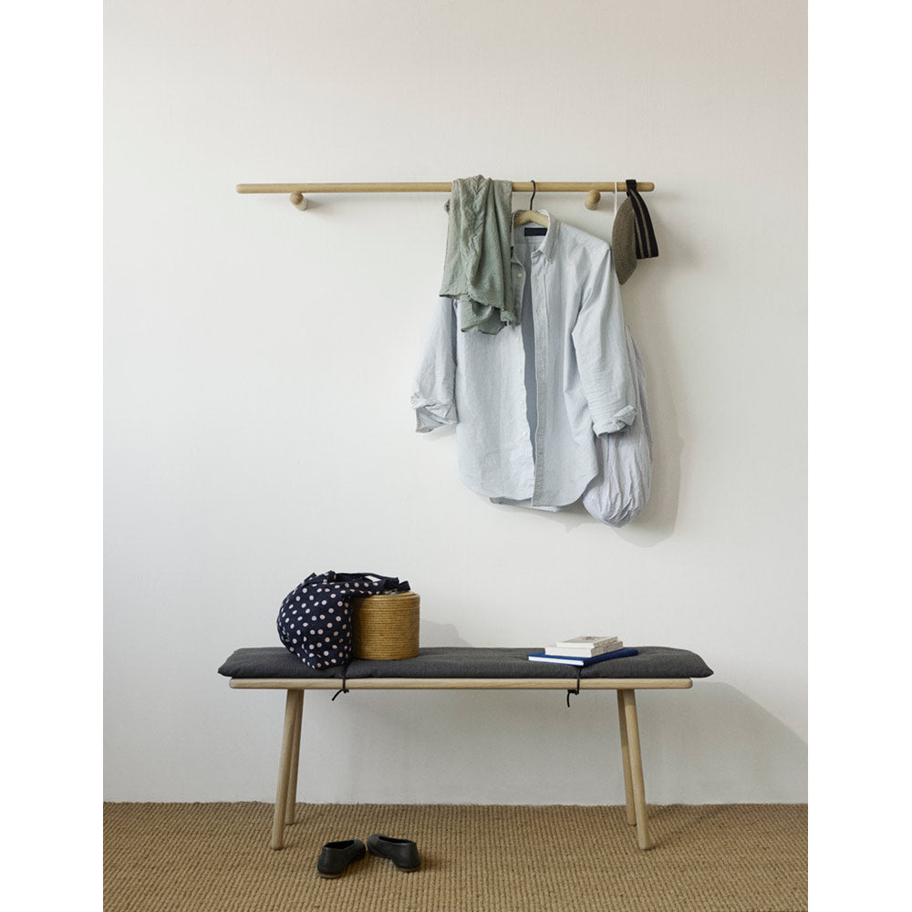 Georg Bench - Oak, Dark Gray