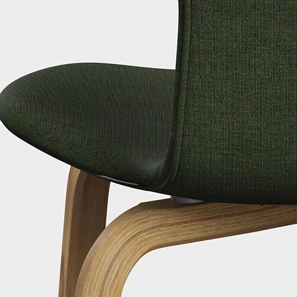 Grand Prix Fully Upholstered Chair - Wooden Base