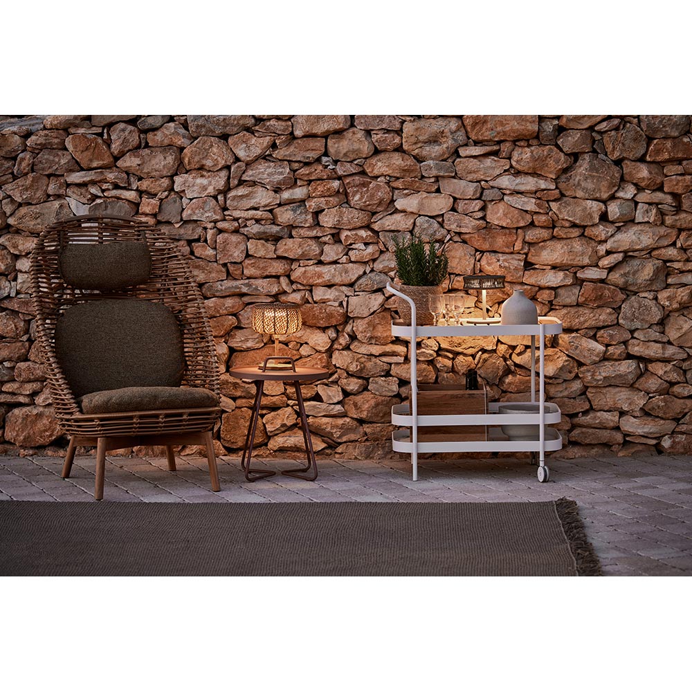 Hive Outdoor Highback Chair - Light Brown Cushions