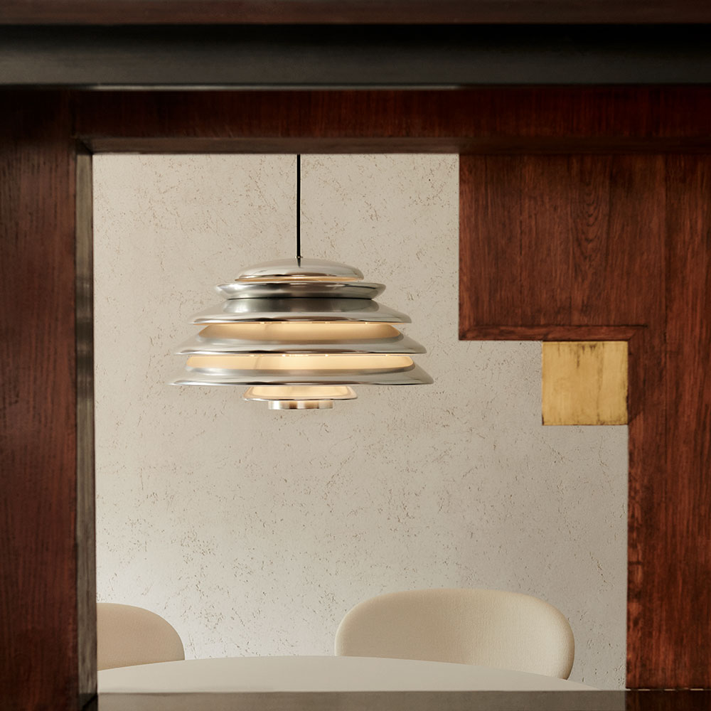 Hive Pendant - Polished Aluminum