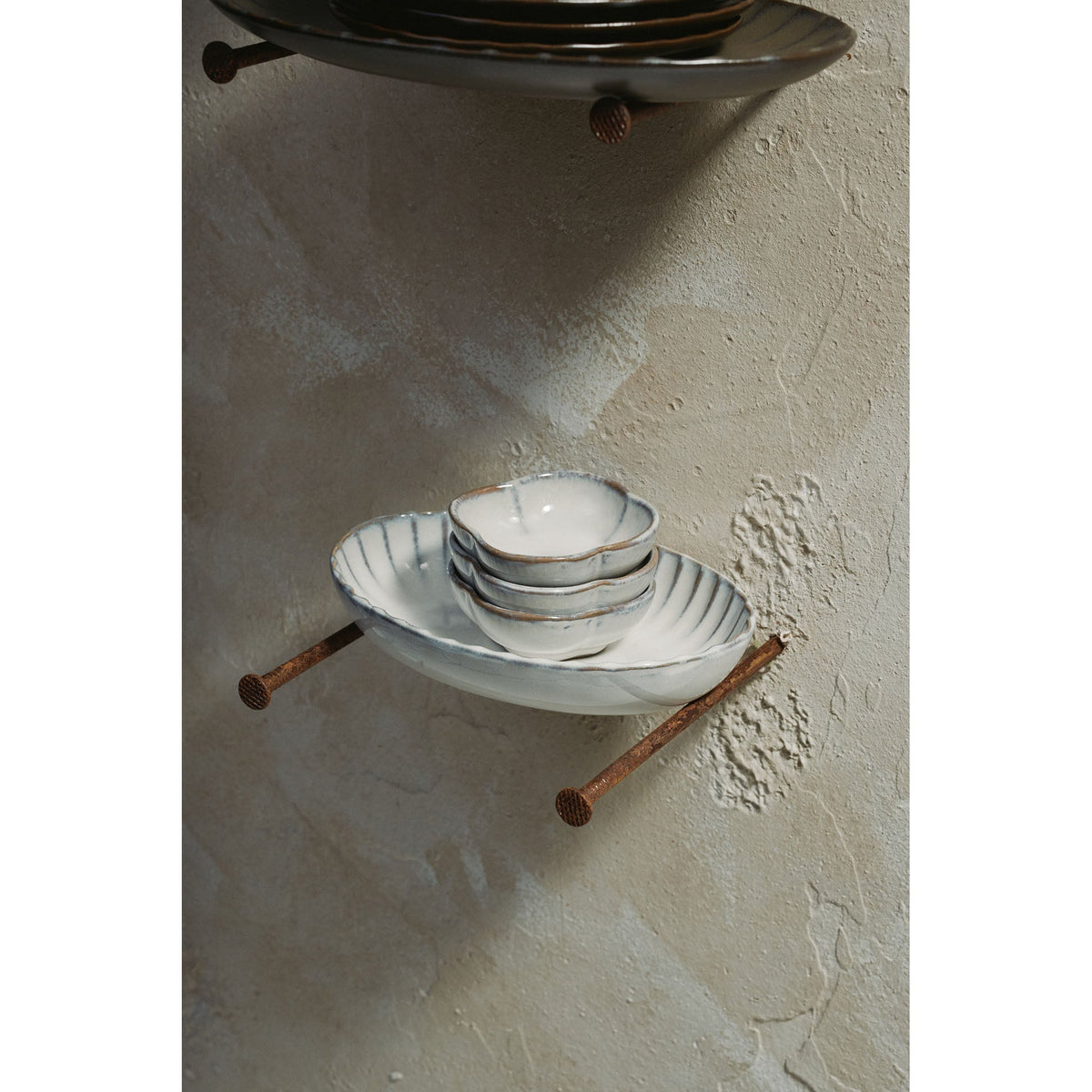 Inku White Oval Plate Set of 2 - Small