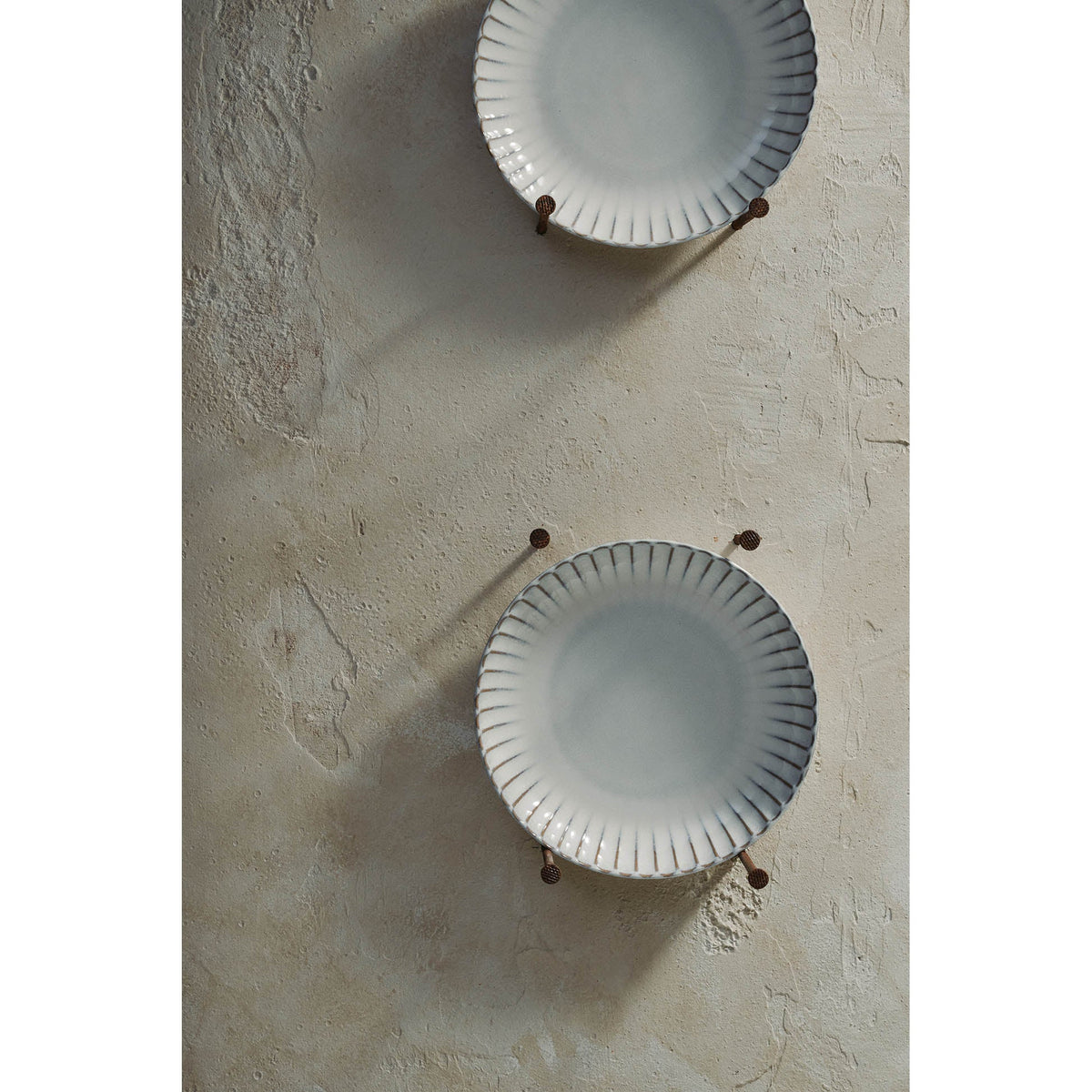 Inku White Oval Serving Bowl Set of 2 - Medium