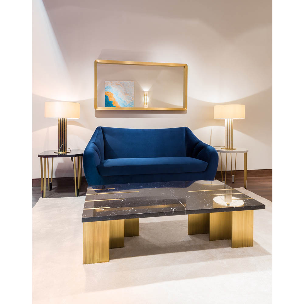 Ionic Round Side Table - White Lacquer