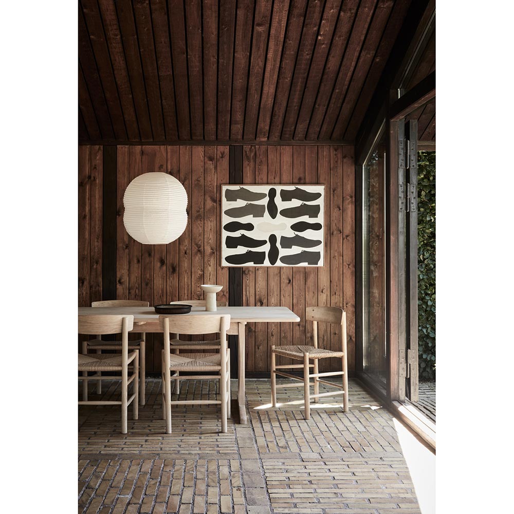 J39 Dining Chair - Oak Soap, Natural Paper Cord Seat