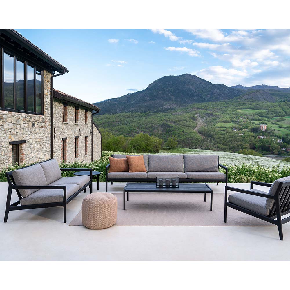 Jack Outdoor 2 Seater Sofa - Teak, Green