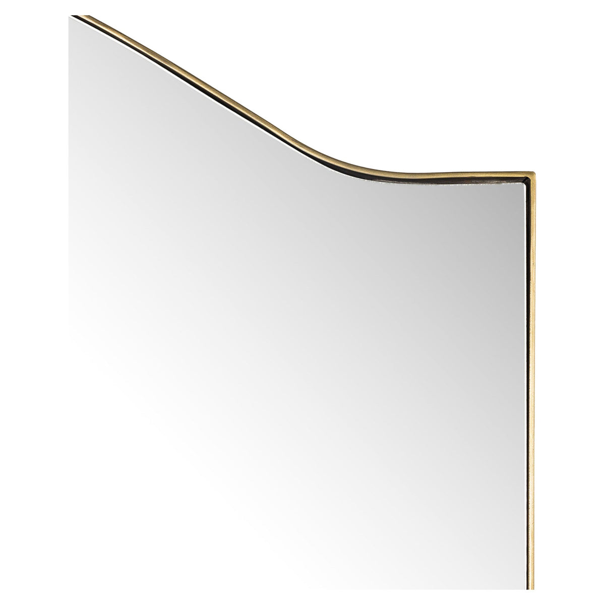 Jacques Floor Mirror - Antique Brass