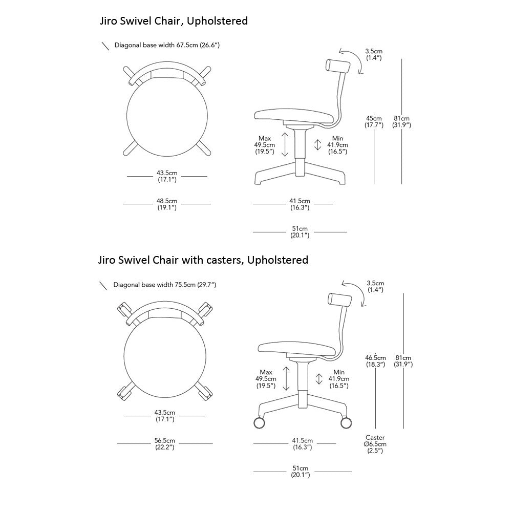 Jiro Upholstered Swivel Chair