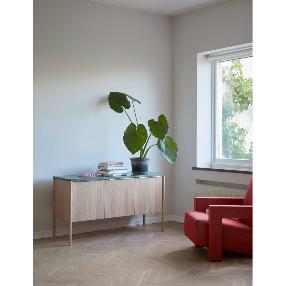 Jut Cabinet - Green Marble Top