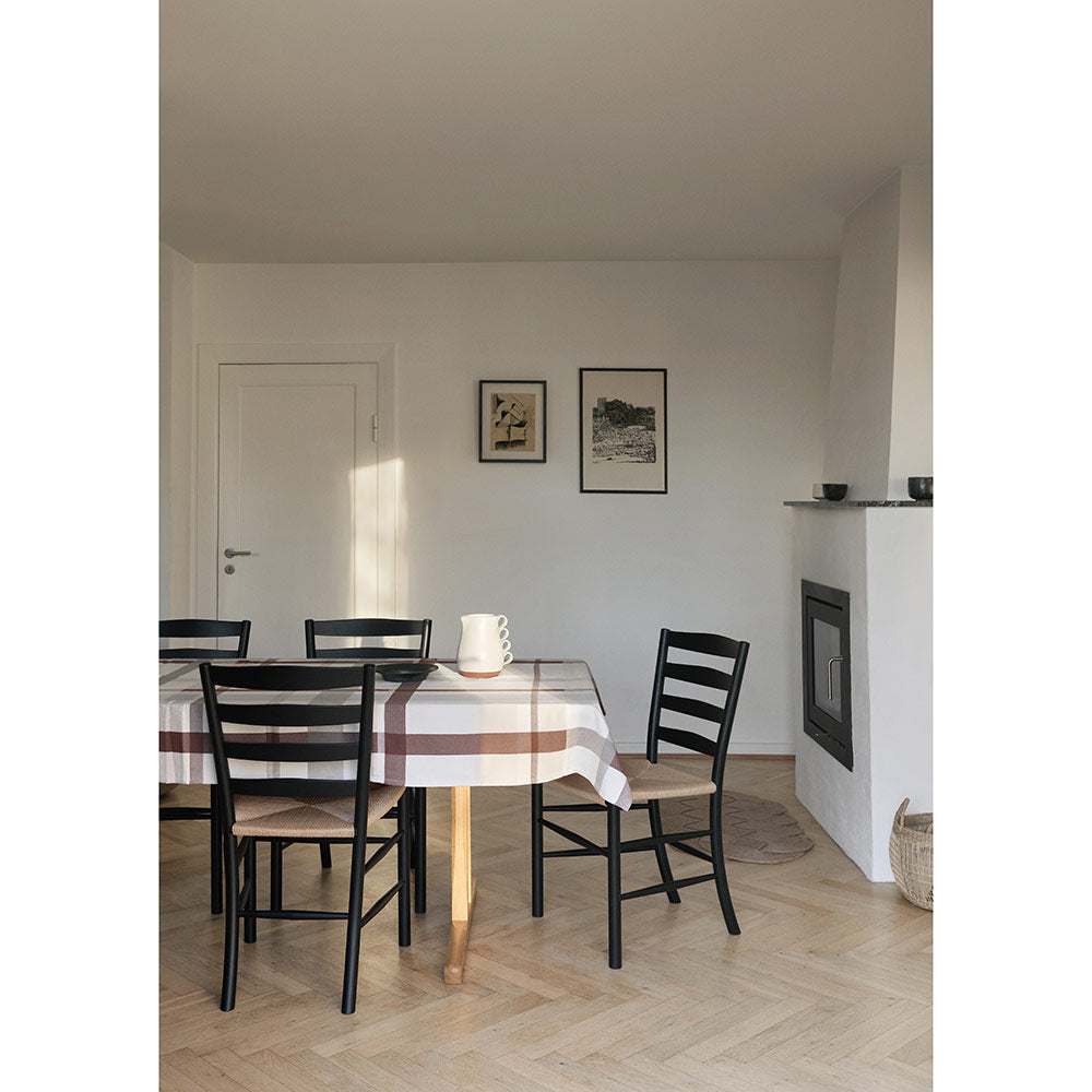 Klint Chair - Oak Black Lacquered, Natural Paper Cord